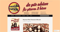 Desktop Screenshot of musik-butik.de